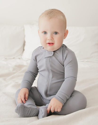 VAENAIT BABY Infant Toddler Boys Girls Footed One-Piece Sleep and Play Premium Modal Pajamas 1-2