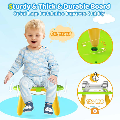 Kikidex Magnetic Drawing Board, Toddler Girl Toys for 1-2 Year Old, Doodle Board Pad Learning and