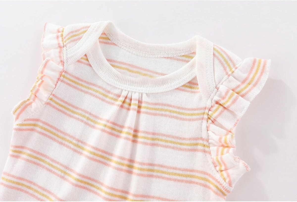 Baby Boy Girl 10 Piece Combined Type Clothing Set Cotton Baby Bodysuits and Pants Set Home Outdoor