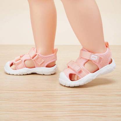 BMCiTYBM Baby Boy Girl Closed Toe Summer Sandals Lightweight Shoes Infant Non-Slip First Walking