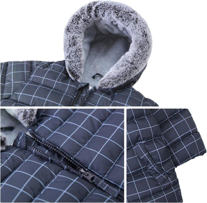 Rokka&Rolla Baby Boys' Water-Resistant Fleece Lined Puffer Jacket Winter Coat for Newborn Infant