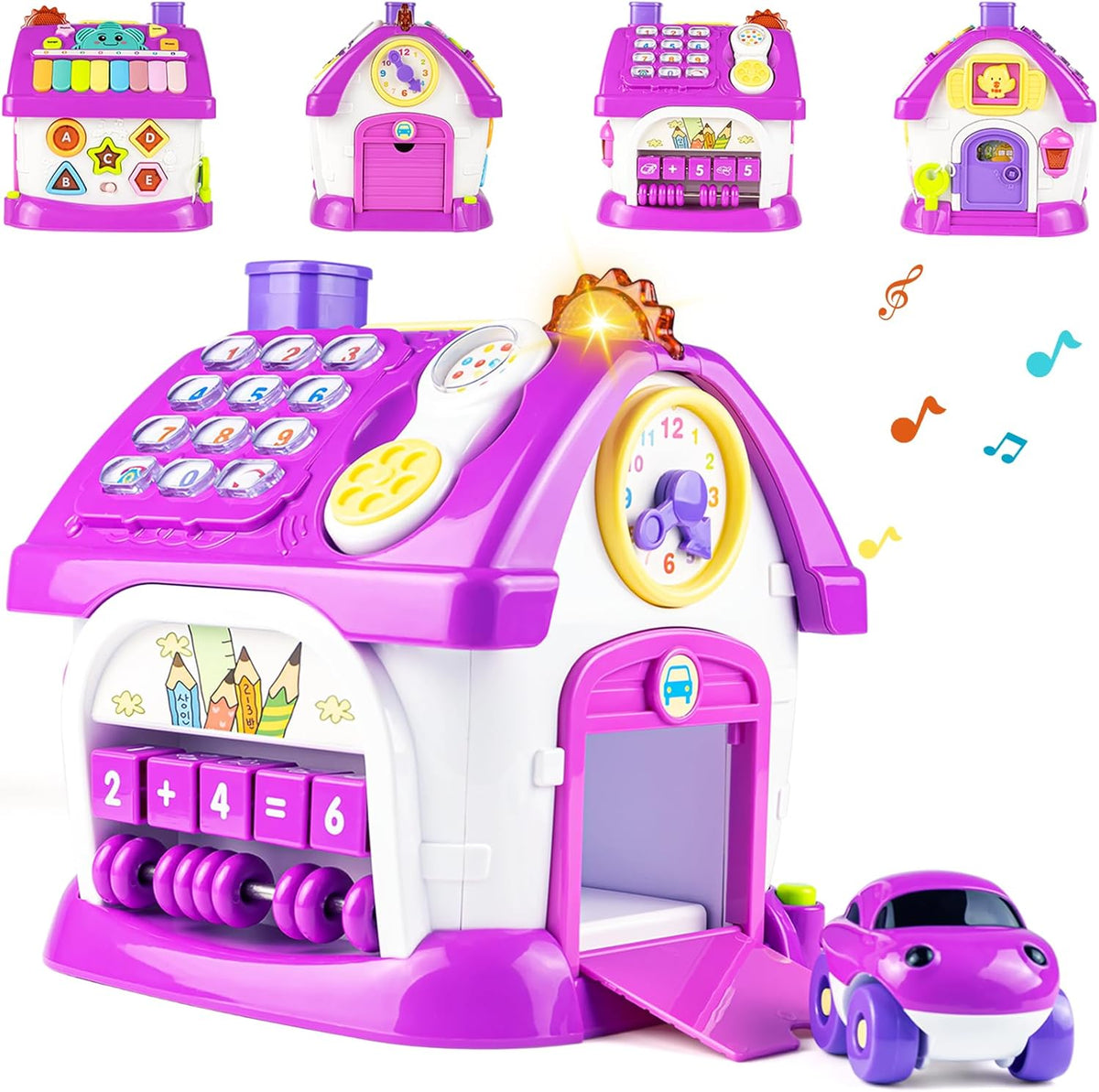 Marstone Montessori Toddler Toys for 1 Year Old Girl Gifts: 8 in 1 Multi-Functional Learning Baby