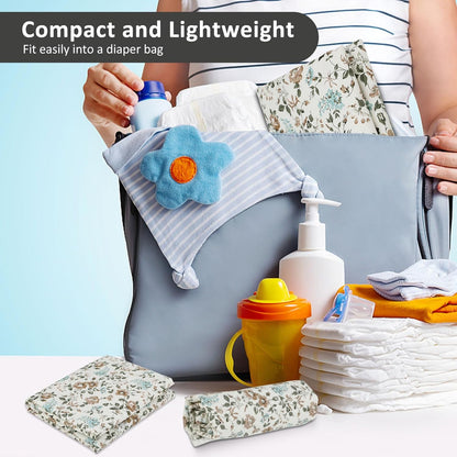 Baby Diaper Changing Pad, 21 5/8" x 31.5" Waterproof Changing Pad Liners - Reusable Soft and