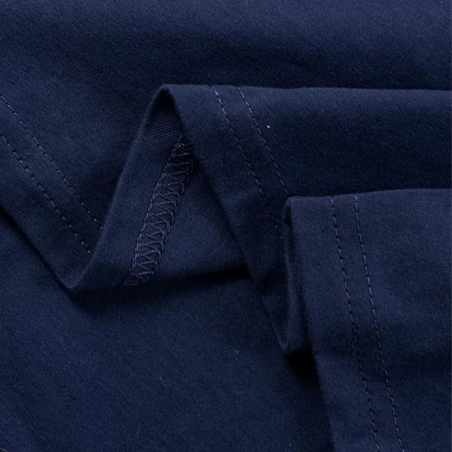 HILEELANG Kids Boy Basic Plain Cotton T-Shirts Short Sleeve Crew Neck Summer Tees 4packs 6-12 Years