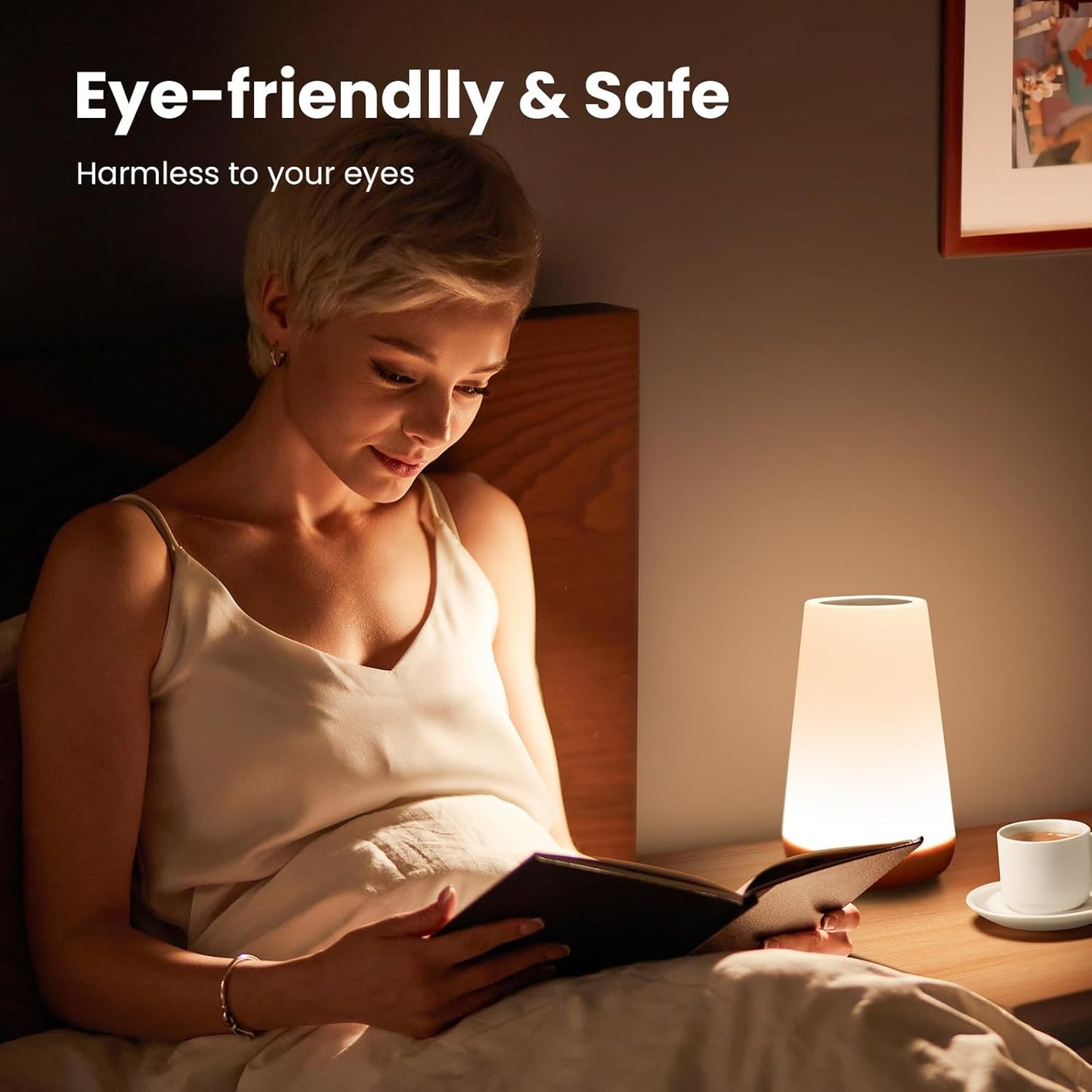 THAUSDAS Night Light, Dimmable Touch Lamp for Bedroom, Portable Table Bedside Lamp, 5 Brightness 13