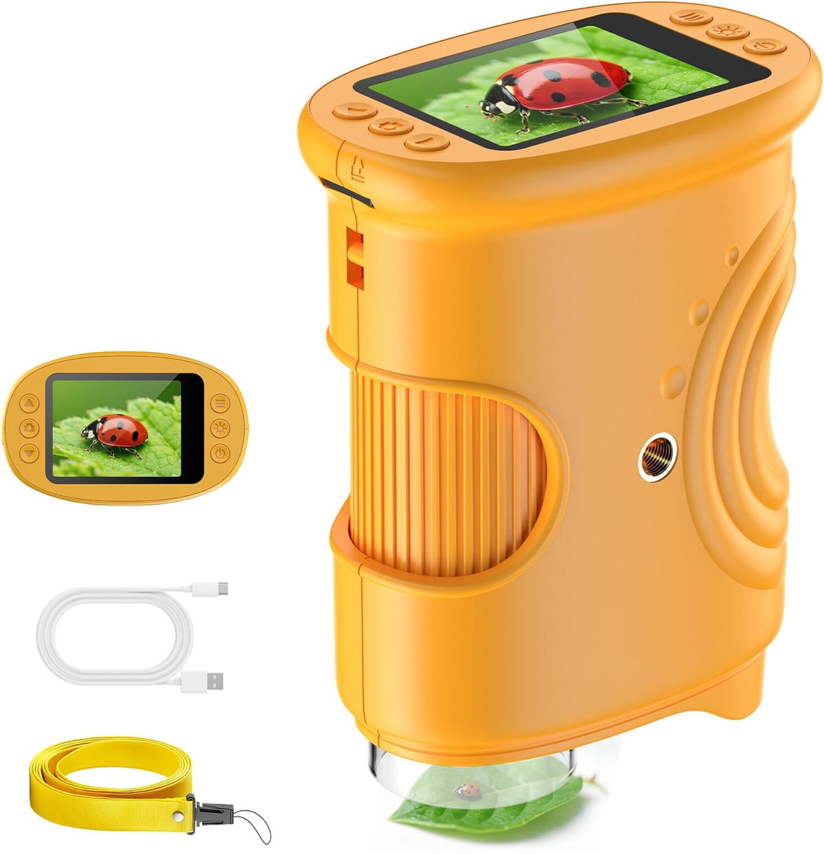 1000X Handheld Digital Microscope for Kids: Pocket Microscope with 2.0" IPS Screen - STEM Toys