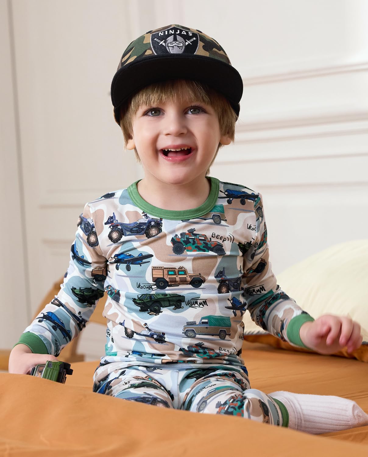 Bamboo Viscose Toddler Pajamas Boys Girls Baby 12M-8Y Pjs Sets Kids 2pcs Snug fit Long-Sleeve