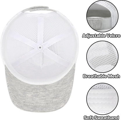 qikqik Baby Baseball Cap Toddler Baseball Hat with Mesh Infant Sun Hat UPF 50+ Baby Ball Cap