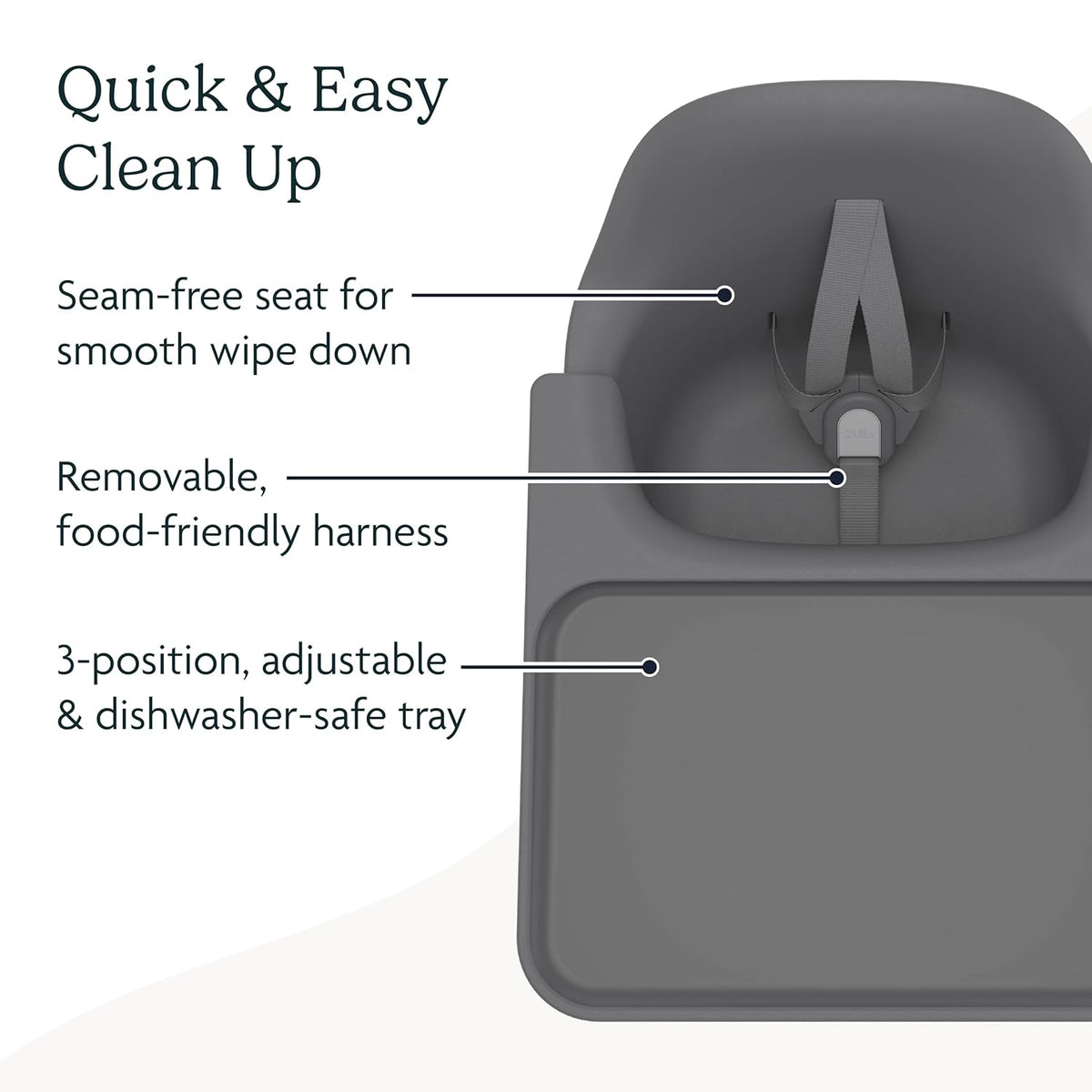 UPPAbaby Ciro High Chair/Sleek, Easy-to-Clean Design/Perfect-Fit Tray to Bring Baby to