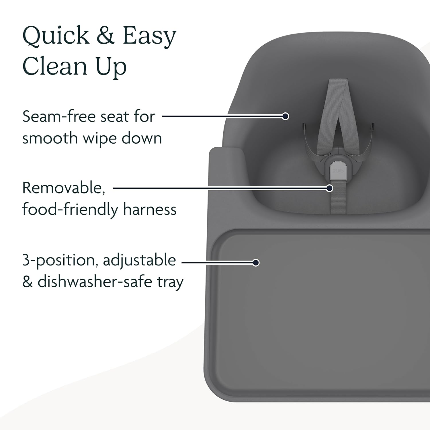 UPPAbaby Ciro High Chair/Sleek, Easy-to-Clean Design/Perfect-Fit Tray to Bring Baby to