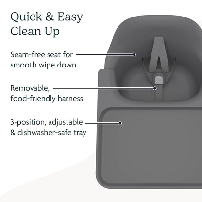 UPPAbaby Ciro High Chair/Sleek, Easy-to-Clean Design/Perfect-Fit Tray to Bring Baby to