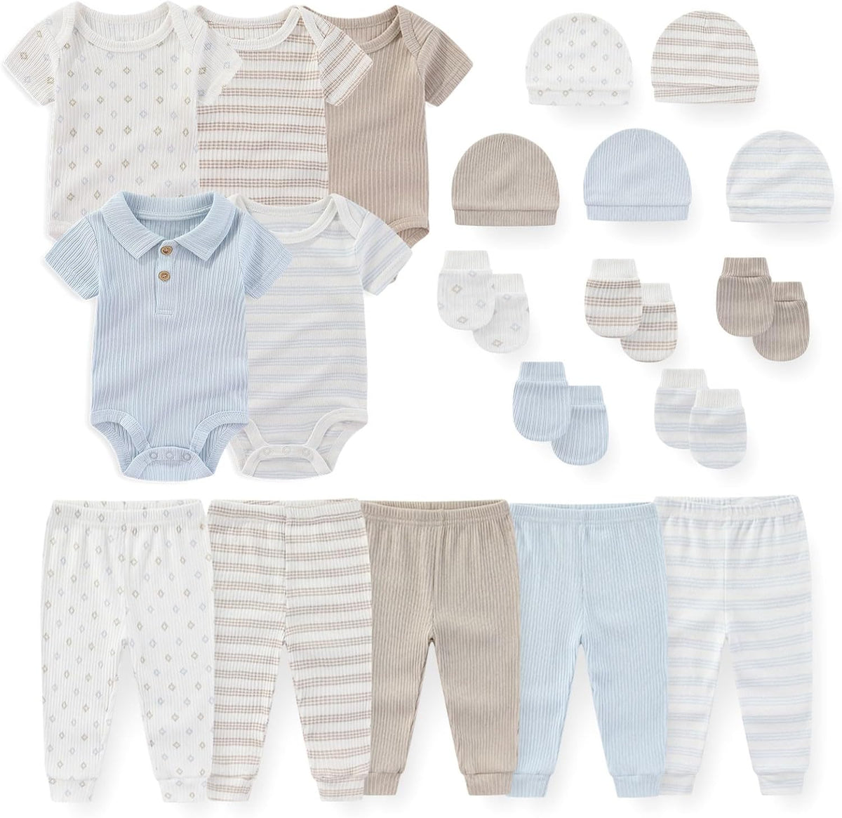 Unisex Baby Boy Girl Bodysuits Sets 20 Pack Cotton Casual New Born Clothes Comfort Infant Outfit