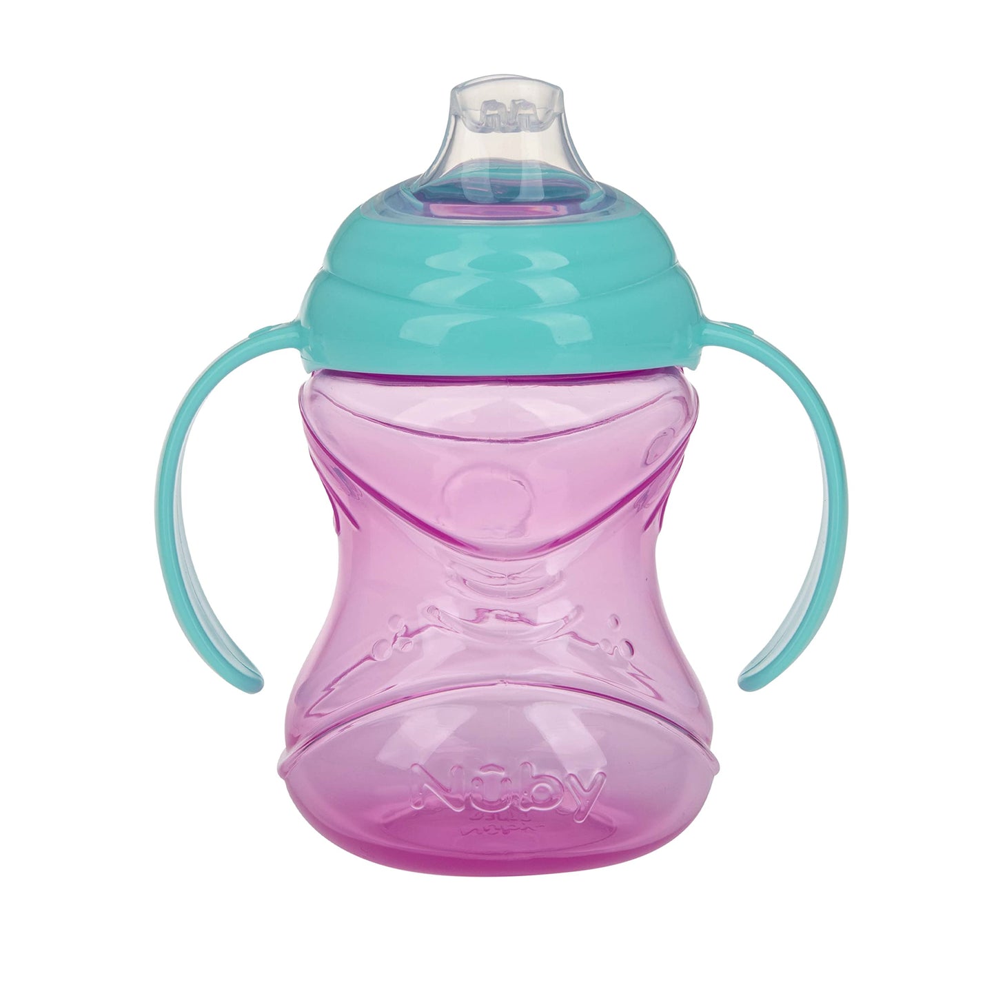 Nuby Clik-It Grip N' Sip Soft Spout No-Spill Training Sippy Cup with Handles - (3-Pack) 10 oz - 4+