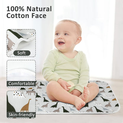 Baby Diaper Changing Pad, 21 5/8" x 31.5" Waterproof Changing Pad Liners - Reusable Soft and