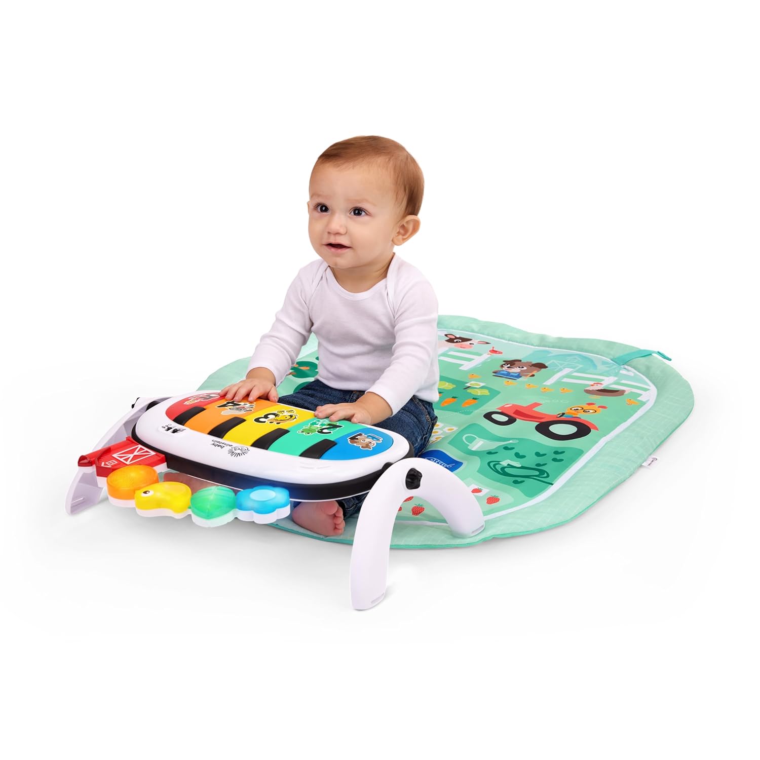 Baby Einstein Farm Explorers 4-in-1 Kickin’ Tunes Musical Meadow Music & Language Discovery Gym