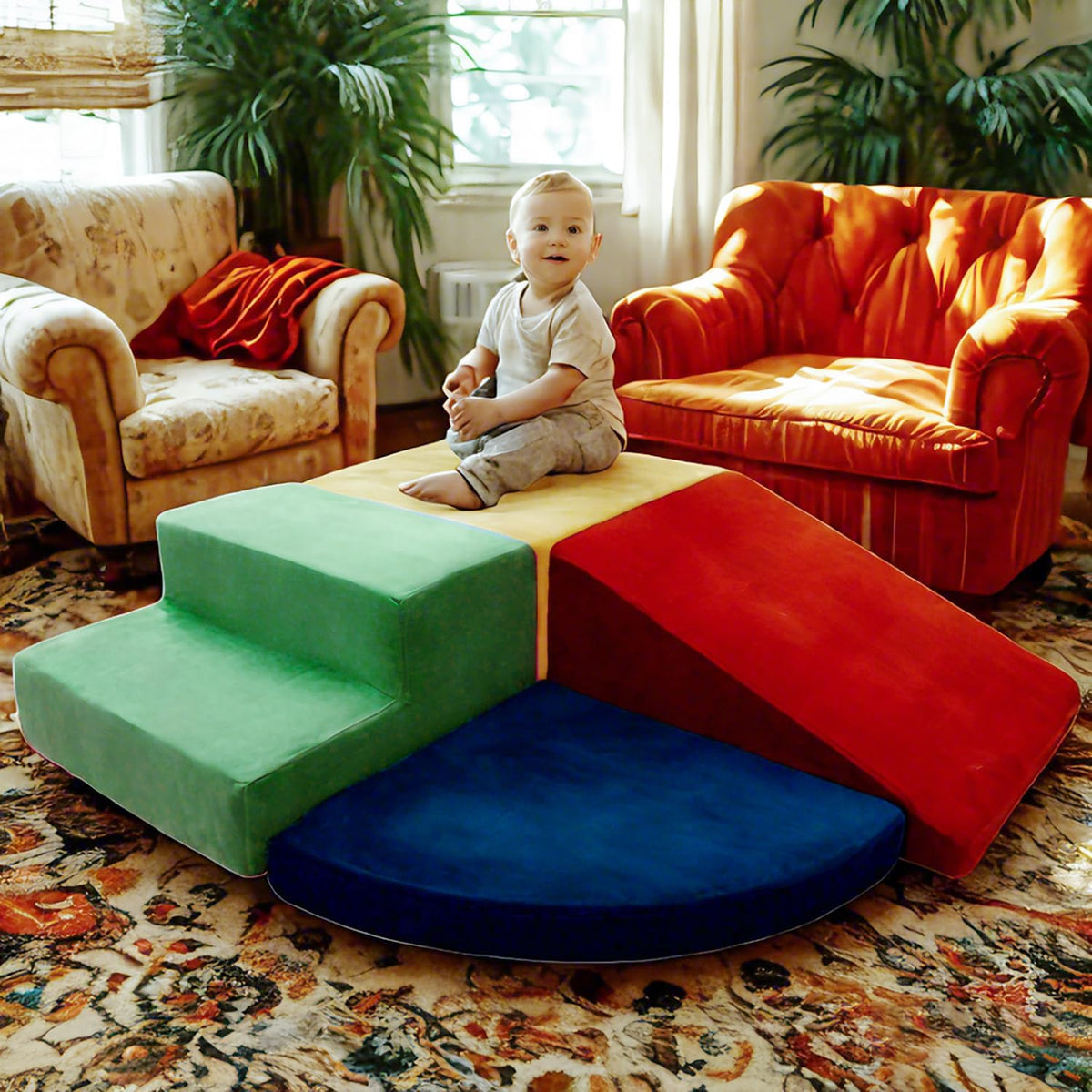 Large Baby Climbing Blocks – 6 Pcs Climbing Toys for Toddlers - Ultra High Density Soft Foam Play