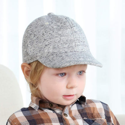 Keepersheep Baby Baseball Cap Infant Sun Hat, Cotton Knit with Soft Brim, Adjustable Soft Newborn