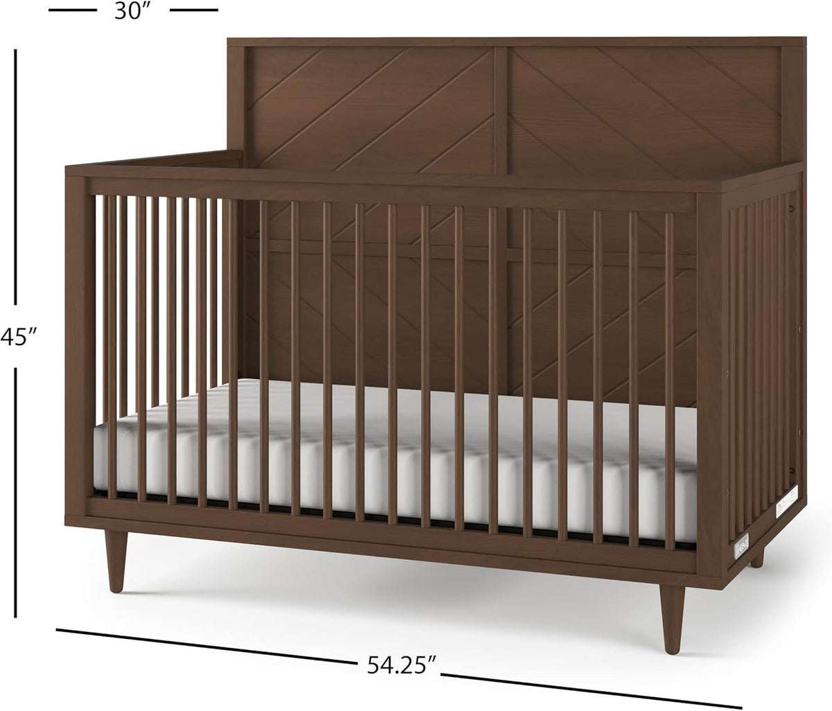 Child Craft Surrey Hill 4-in-1 Convertible Crib, Baby Crib Converts to Day Bed, Toddler Bed and