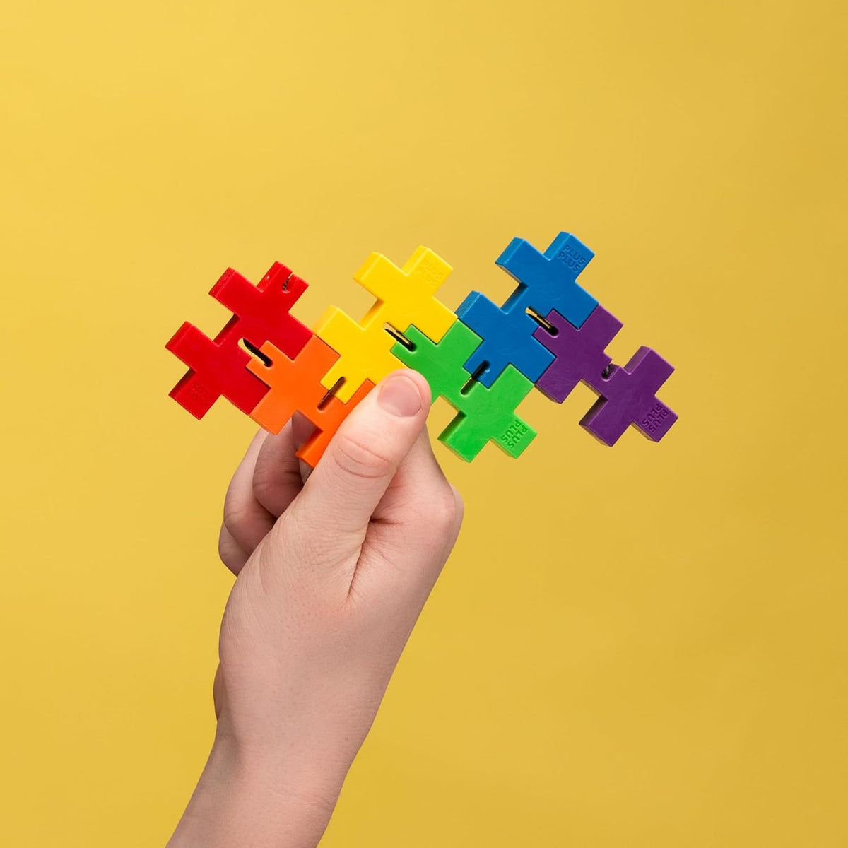 Plus-Plus - HEXEL Spectrum - Fidget Sensory Puzzle Toy - Travel Friendly, Quiet Stress and Anxiety