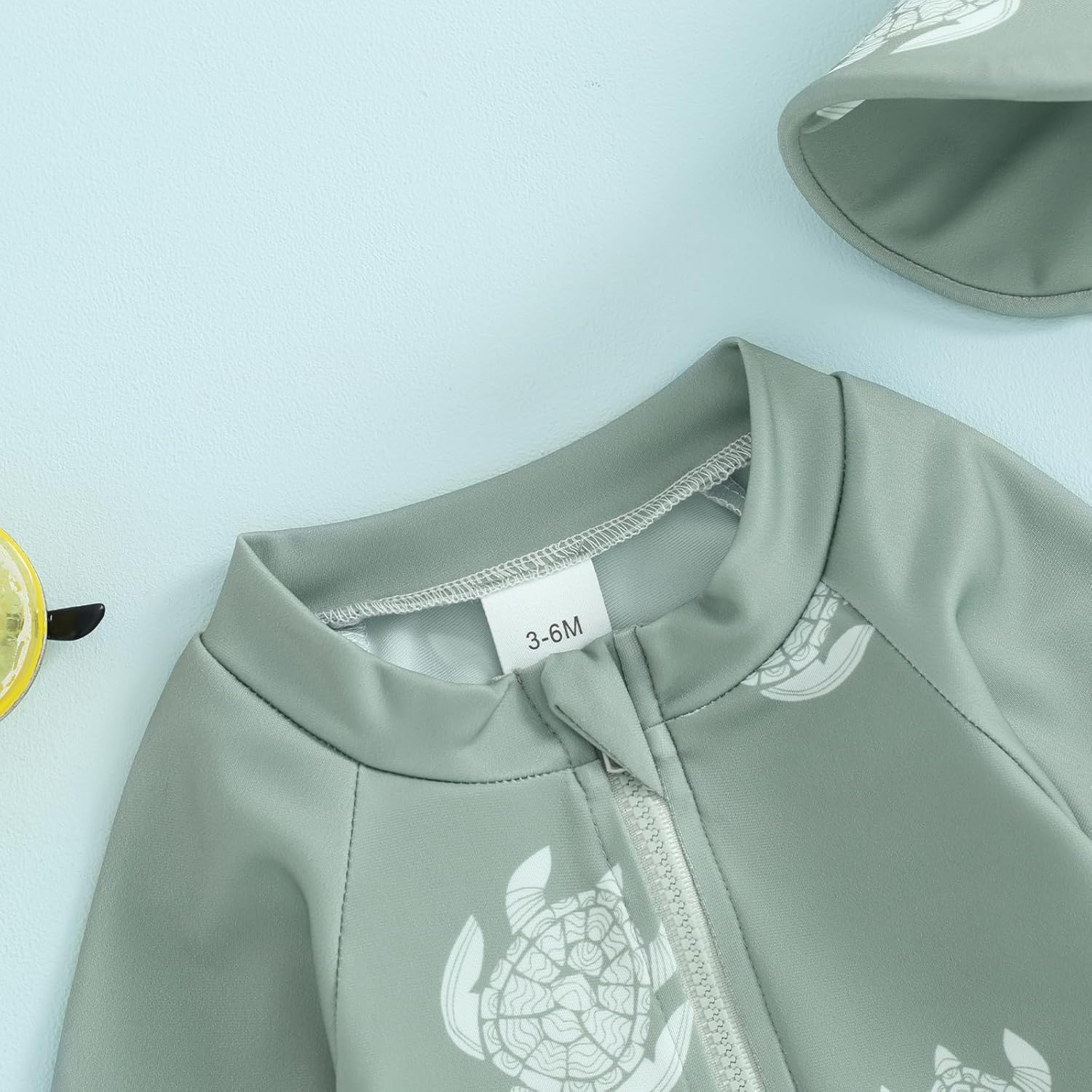 Hnyenmcko Baby/Toddler Boy Rash Guard Swimsuit Long Sleeve One Piece Zipper Swimwear Sunsuit Infant