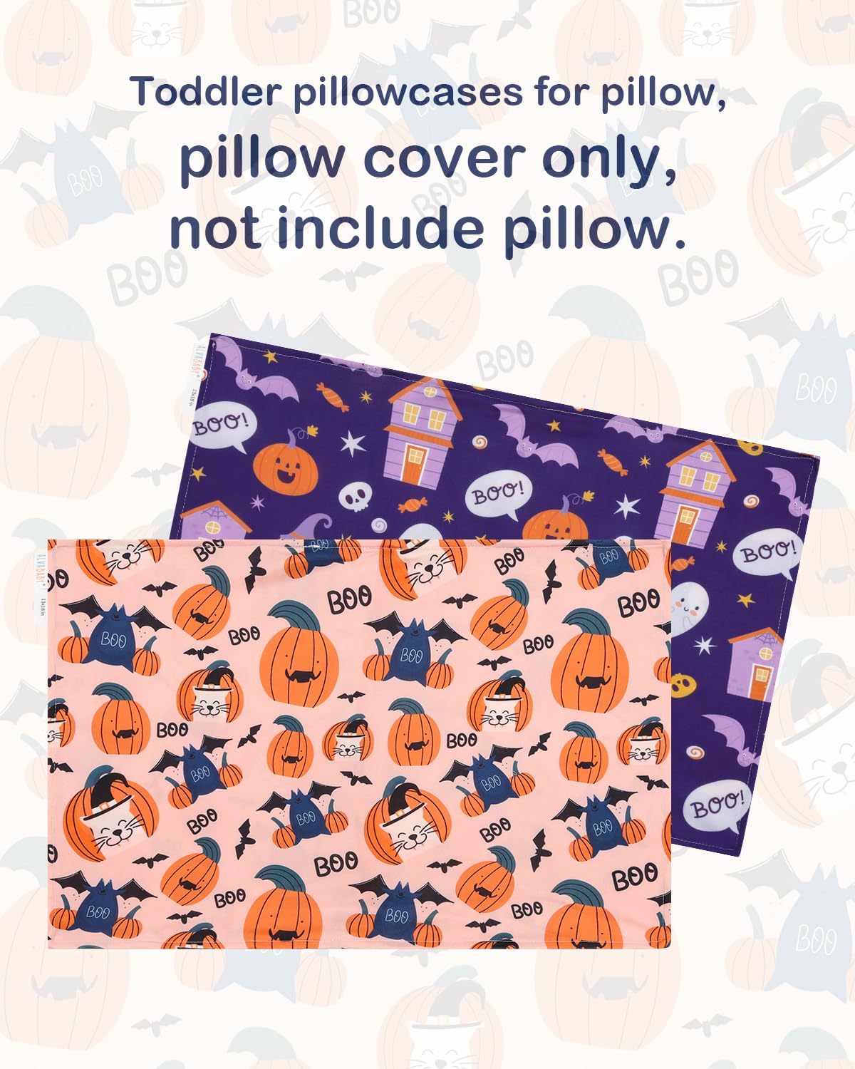 ALVABABY Toddler Pillowcases Stretchy Soft Kids Pillow Cover 2 Pack Fit 13"x 18" or 12"x16"