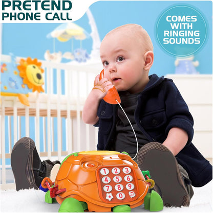 Baby Toys 6 to 12 Months, Musical Turtle Crawling Baby Toys for 12-18 Month, Early Learning
