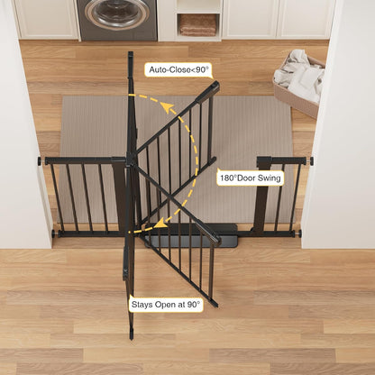Cumbor 29.7-48" Baby Gate for Stairs, Mom's Choice Awards Winner-Dog Gate for Doorways, Auto Close