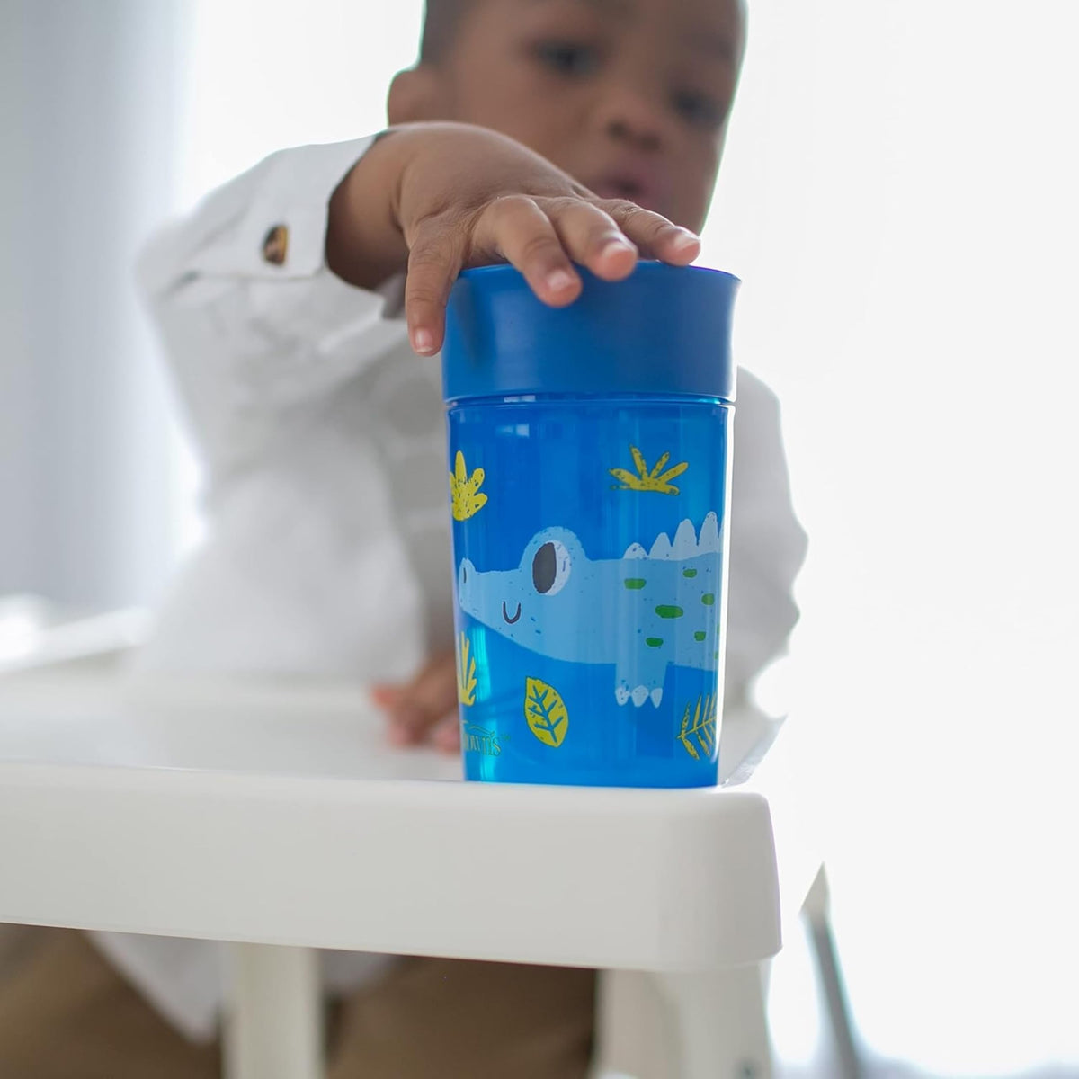 Dr. Brown's Milestones Cheers 360 Spoutless Transition Cup, Travel Friendly and Leak-Free Sippy