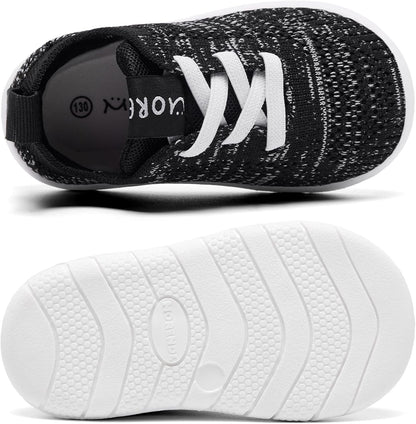 MORENDL Toddler Shoes Baby Walking Sock Shoes Infant Sneakers 0-4 Years Boy Girl Barefoot Tennis