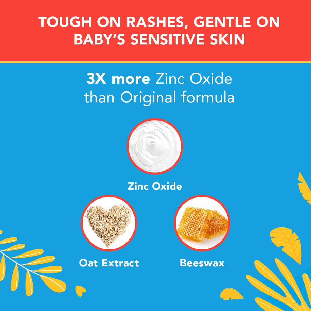 Triple Paste 3X Max Diaper Rash Ointment, Maximum Strength with 40% Zinc Oxide Ointment for Severe