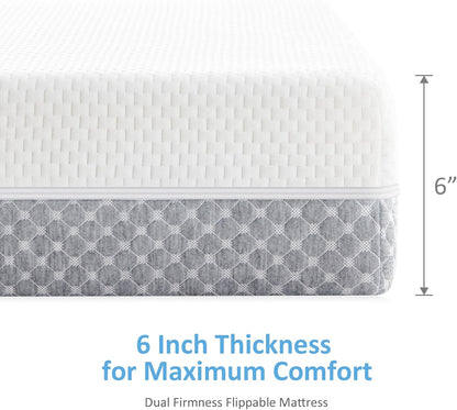 Crib Mattress, Dual Sided Comfort Memory Foam Toddler Bed Mattress, Triple-Layer Breathable Premium
