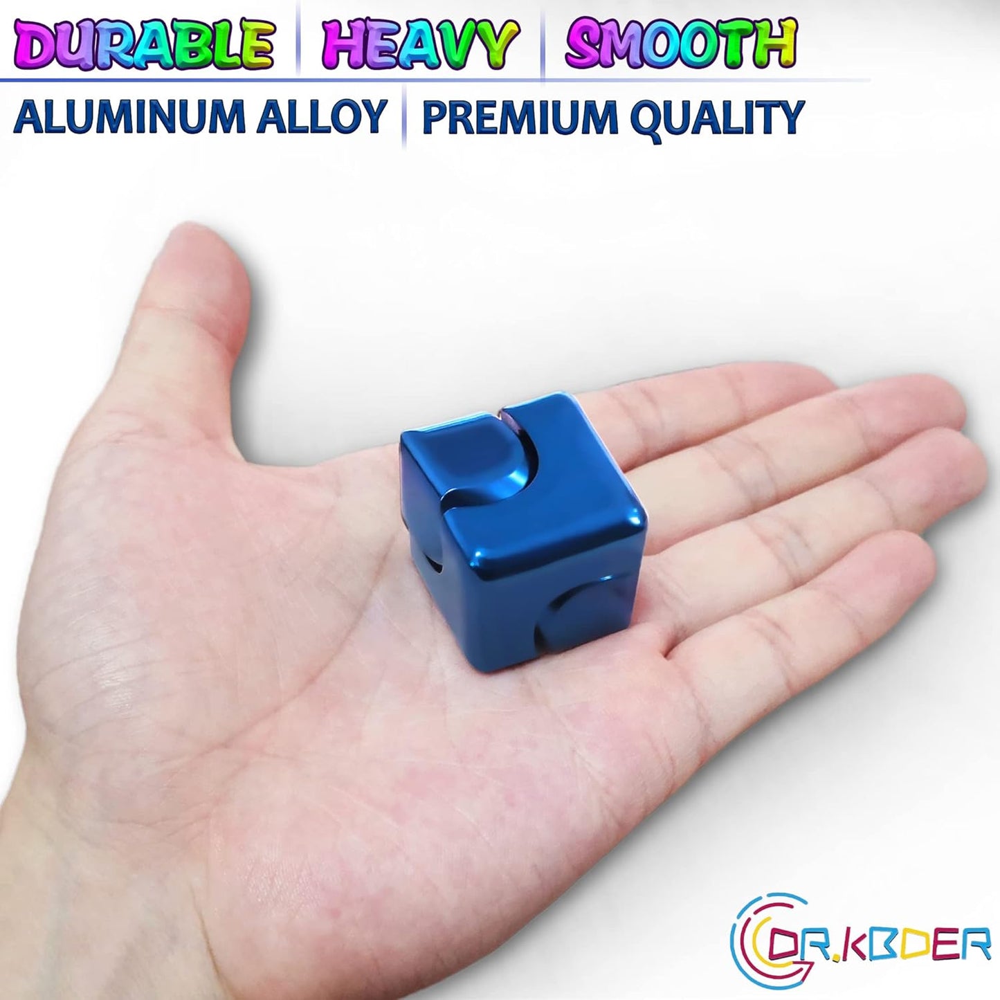 2pc Fidget Spinner Toys Cube Adults, Easter Basket Stuffers for Teens Metal EDC Cool Desk Gadgets