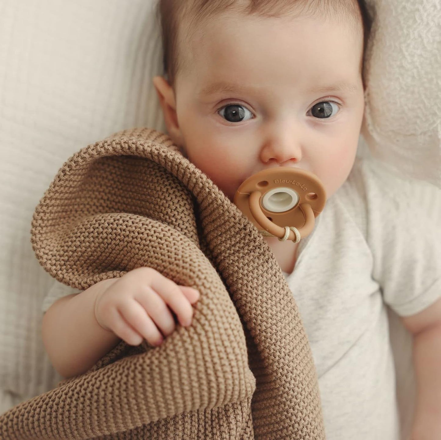 Heritage Knit Organic Cotton Baby Swaddle Blanket - 100% Luxury Organic Cotton Knit Receiving