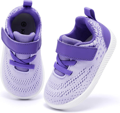 MORENDL Toddler Sneakers Baby Boys & Girls Barefoot Shoes Lightweight Breathable Walking Running