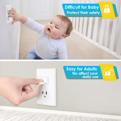 Outlet Covers Babepai 38-Pack White Child Proof Electrical Protector Safety Improved Baby Safety