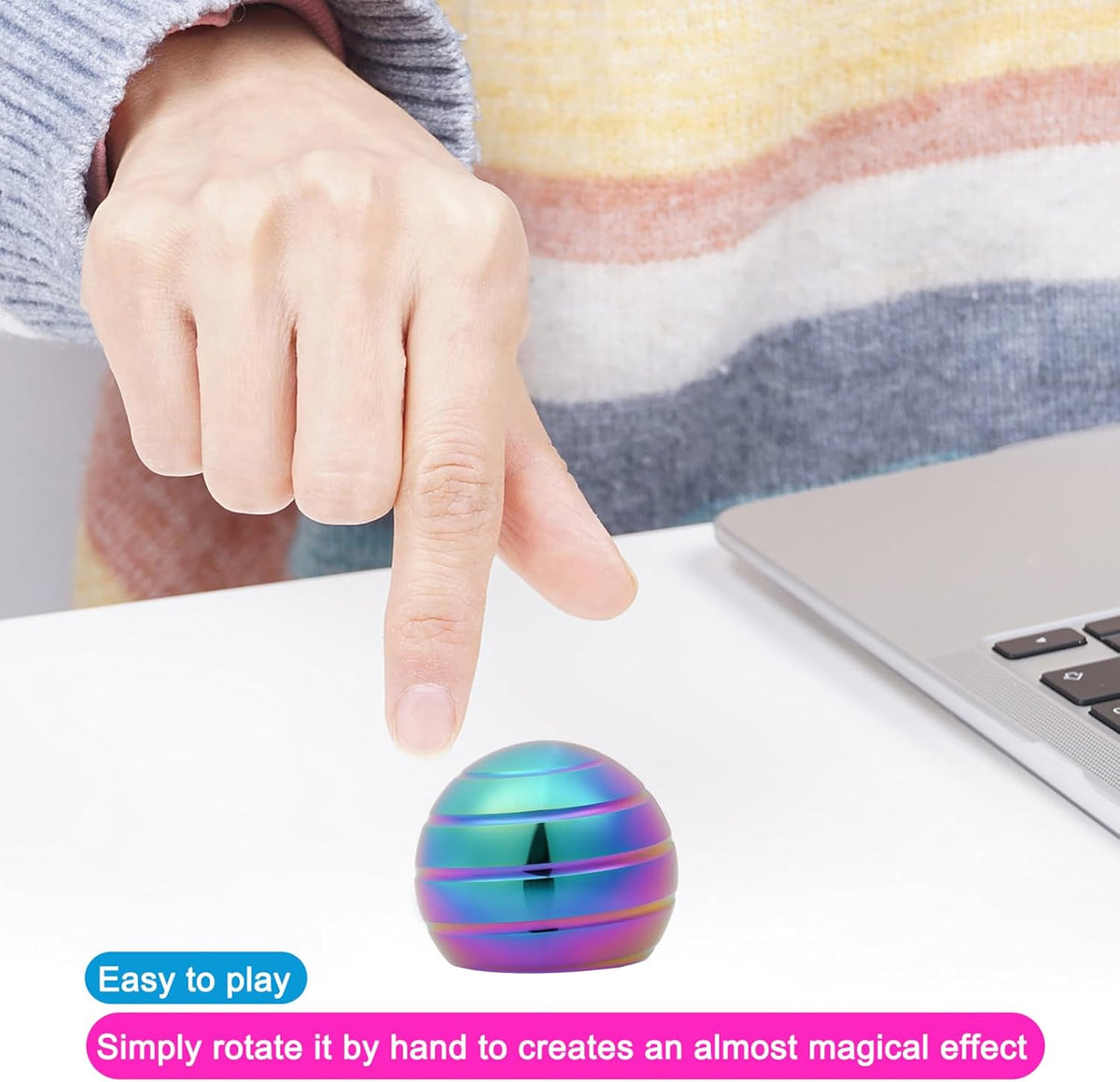 Desk-Kinetic-Toys Cool-Gadgets for Fidget: Cool-Stuff Thing Game Toy for Adult Teen Children Kid