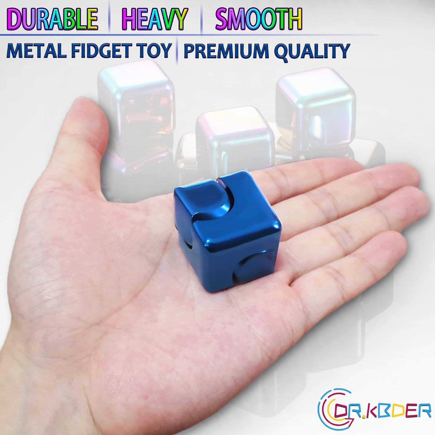 Fidget Spinner Toys Cube Adults, Easter Basket Stuffers for Teens Metal EDC Cool Desk Gadgets