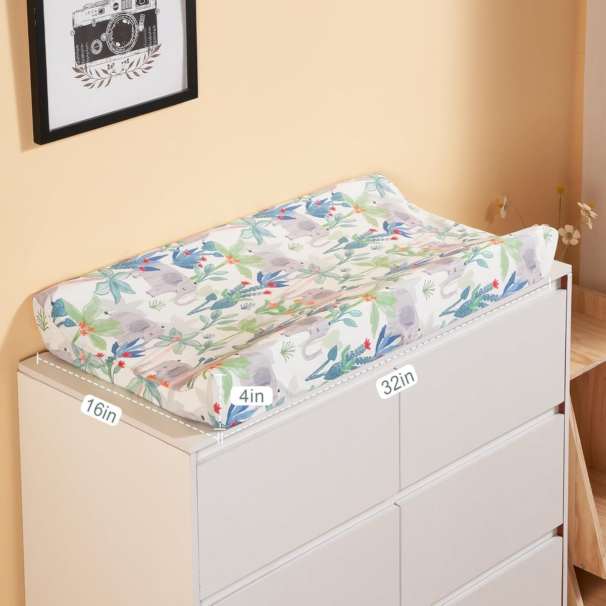 TILLYOU Baby Changing Pad Cover, Changing Table Cover for Girls Boys, Ultra Soft Breathable, 2 Pack