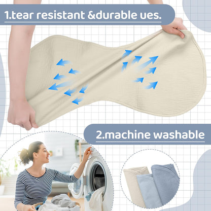 3 Pcs Changing Pad Liners Fits in Peanut Shape Changing Pad Waterproof Diaper Mats Organic Cotton