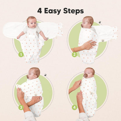 Baby Swaddle Sleep Sacks with Zipper - 3-Pack Swaddles for Newborns 3-6 Months, Infant, Baby Girls