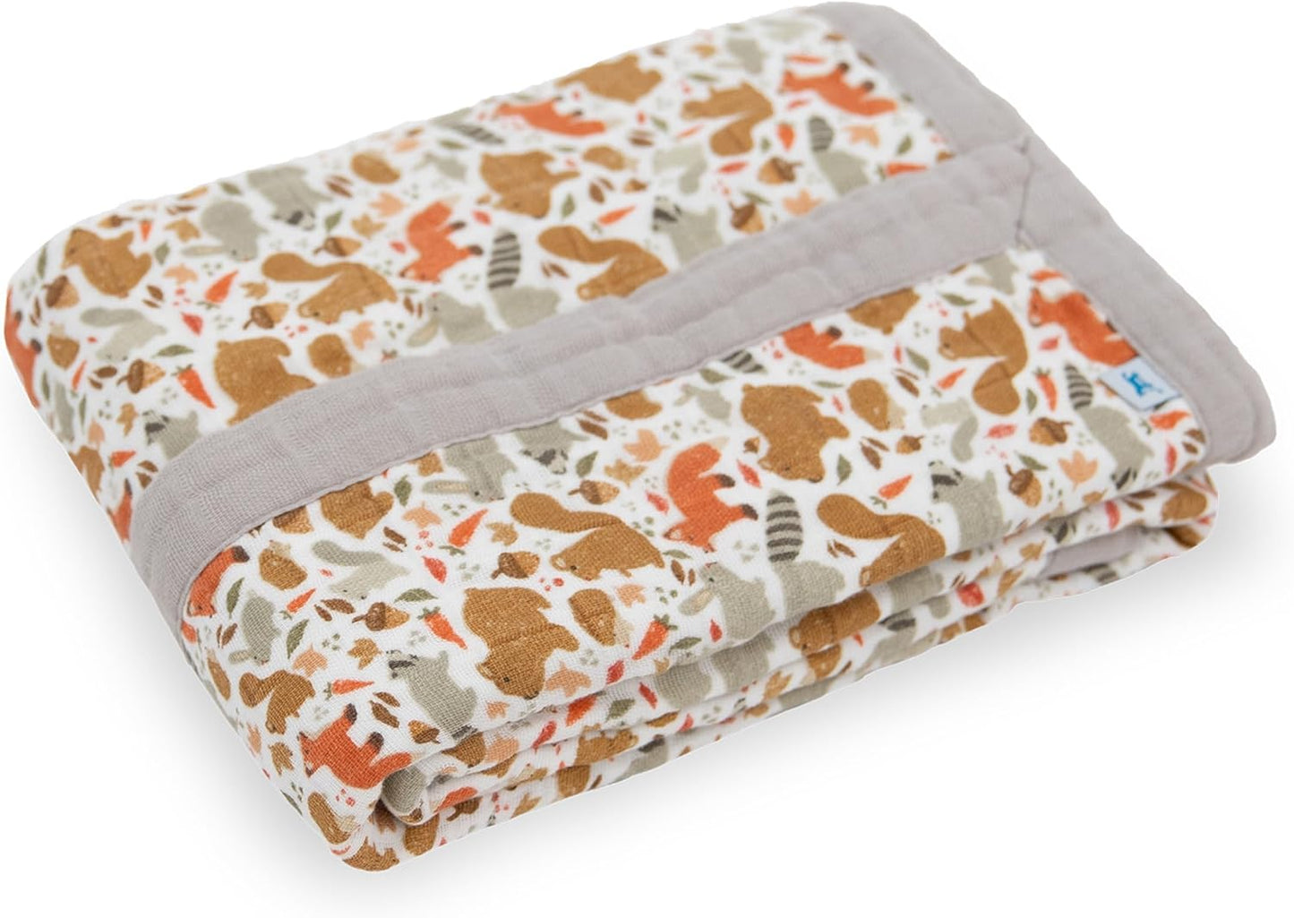 Little Unicorn Newborn Receiving Quilt | Ultra- Soft, Multi-Layered Muslin Fabric | Gift for