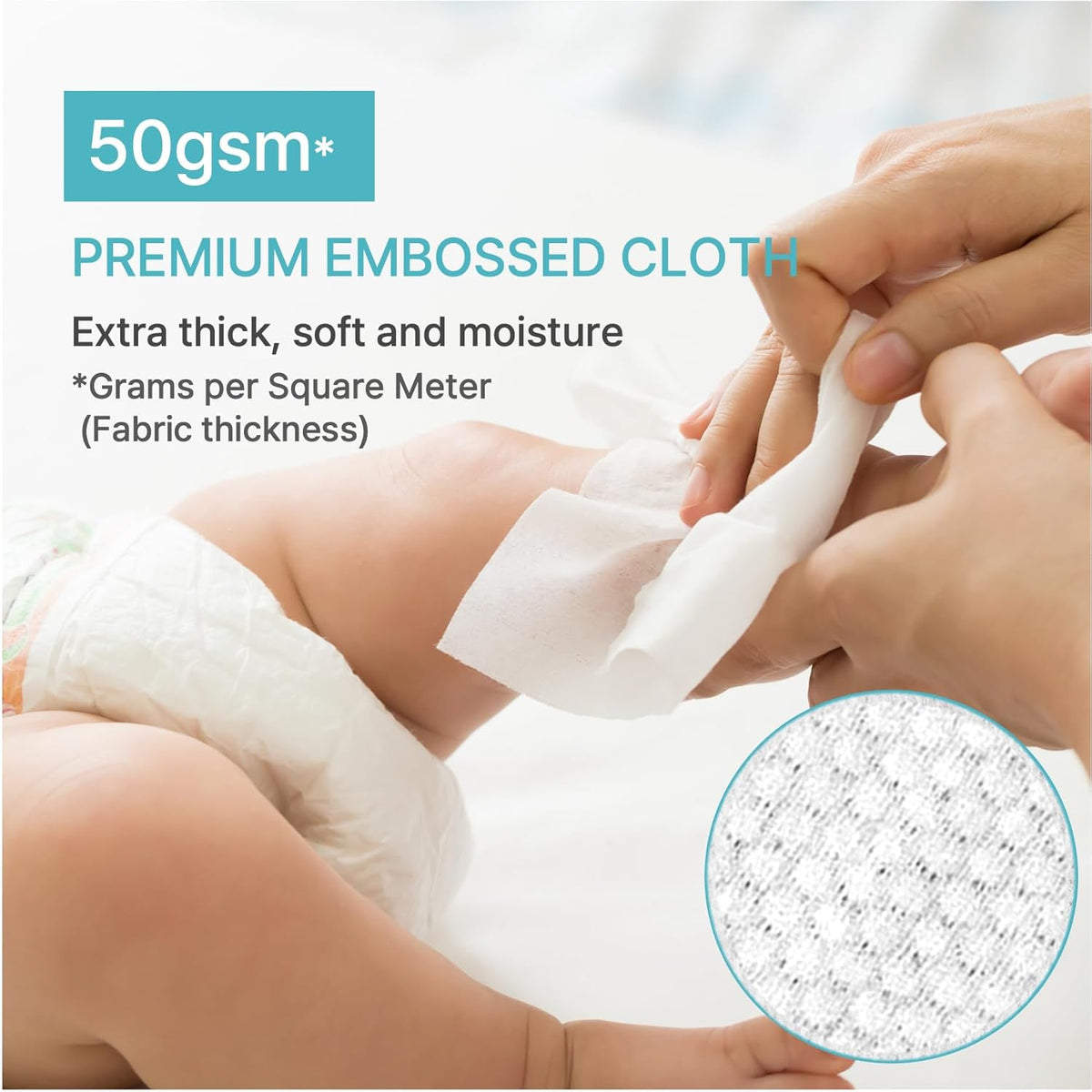 BEBESUP- Korea's #1 Light Baby Wipes - Safe even for Atopic Skin Hypoallergenic Water-Based