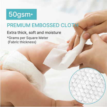 BEBESUP- Korea's #1 Light Baby Wipes - Safe even for Atopic Skin Hypoallergenic Water-Based