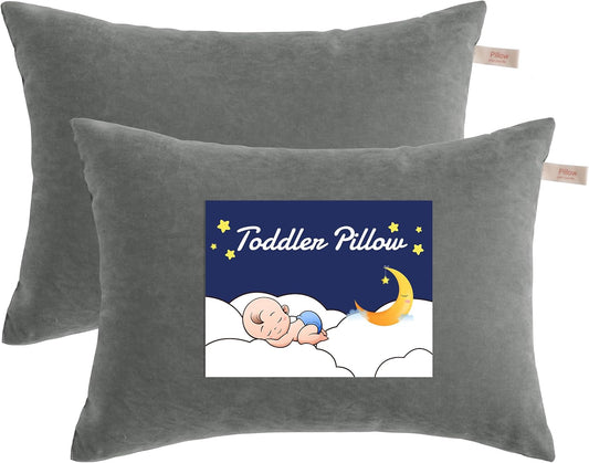 NTBAY Toddler Pillows, Down Alternative 13"x18" Pillow, Machine Washable - Soft and Breathable