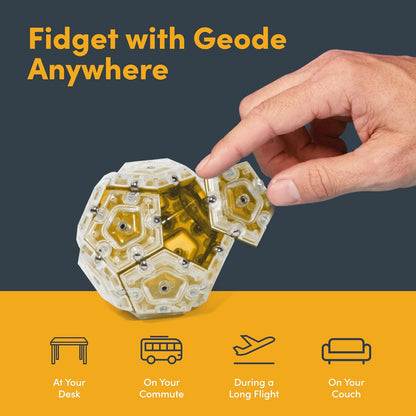 Speks Geode Sphere Magnetic Fidget Toy for Adults | Quiet Adult Sensory Toy for Stress Relief &