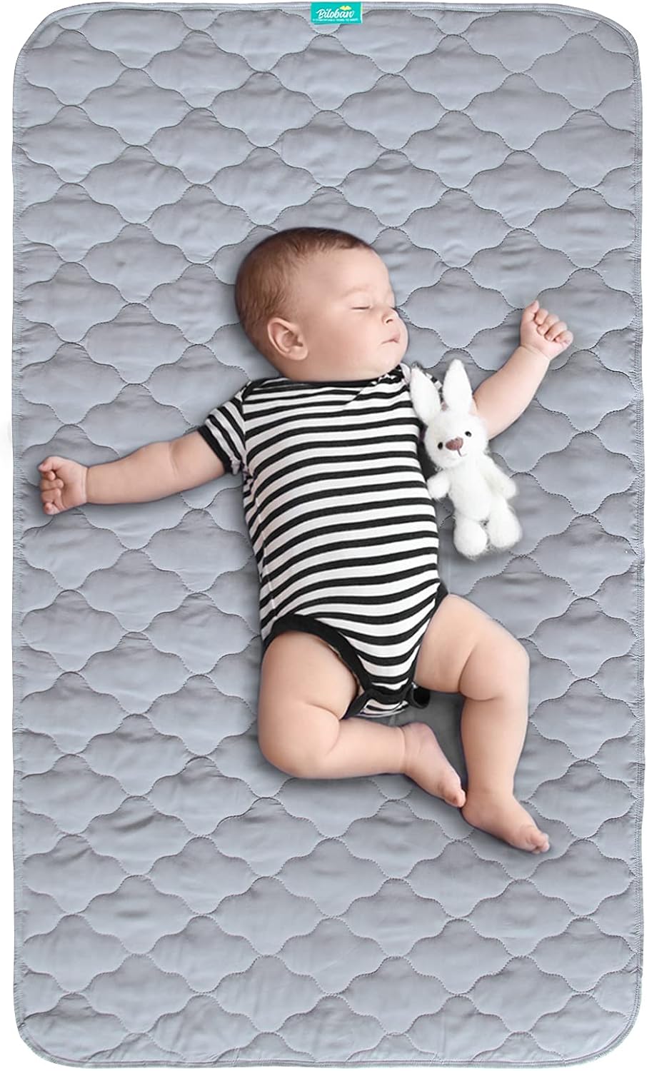 Waterproof Crib Mattress Protector Pad Cover 28" x 52", Anti Slip & Absorbent Waterproof Bed Pads