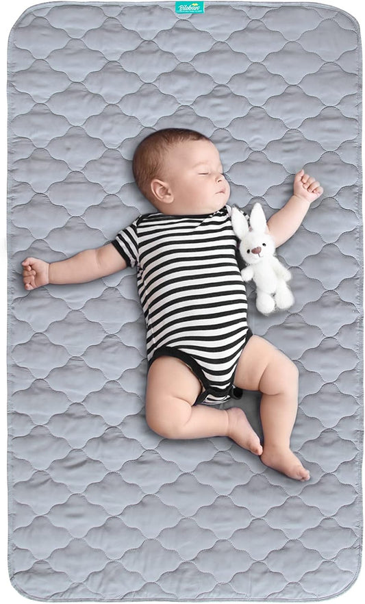 Waterproof Crib Mattress Protector Pad Cover 28" x 52", Anti Slip & Absorbent Waterproof Bed Pads
