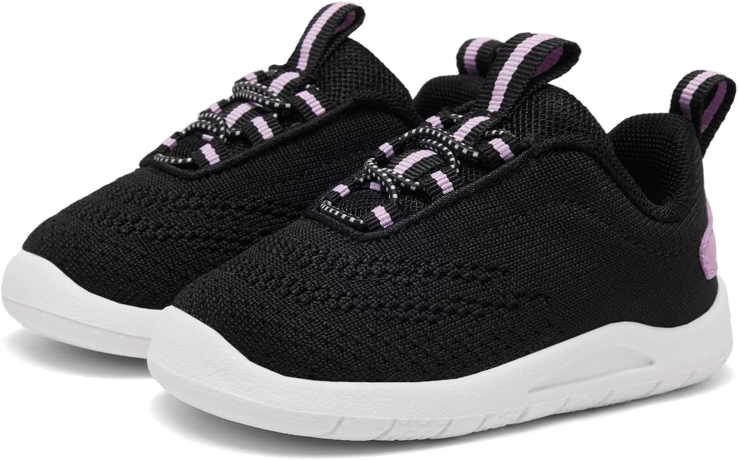 MORENDL Toddler Slip On Sneakers Baby Walking Shoes Non-Slip Breathable Unisex Pink Mesh Lace-Up