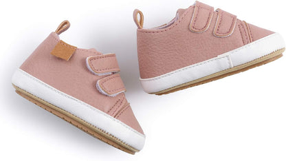 SOFMUO Baby Boys Girls High Top Ankle PU Leather Sneakers Soft Rubber Sole Infant Moccasins Newborn