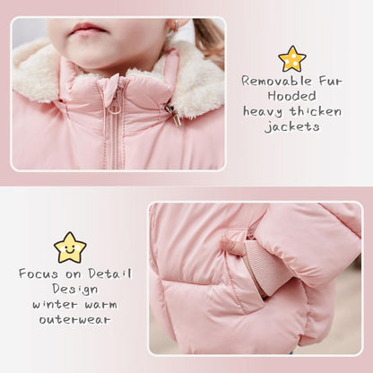TUONROAD 1-6T Baby Girl Boy Winter Fleece Coats Toddler Warm Puffer Jackets Kids Down Alternative